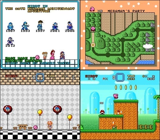 Kirby in The Mega Man 29th Anniversary Adventure
