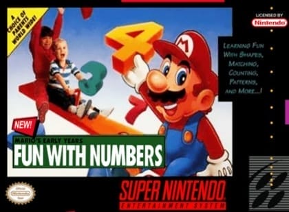 Mario's Early Years: Fun with Numbers (SNES)